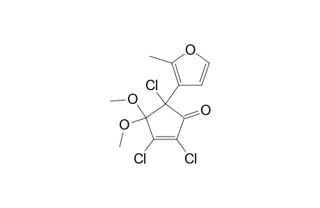 2,3,5-TRICHLORO-4,4-DIMETHOXY-5-(2-METHYL-3-FURYL)-2-CYClOPENTENONE