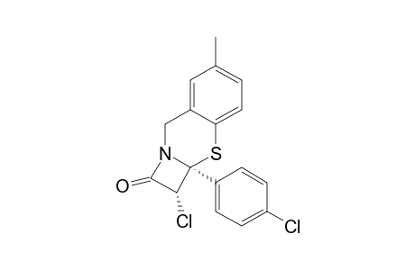 (2R,2aS)-2-chloro-2a-(4-chlorophenyl)-6-methyl-2,8-dihydroazeto[4,1-b][1,3]benzothiazin-1-one