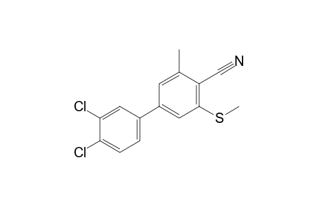 4-(3,4-dichlorophenyl)-2-methyl-6-(methylthio)benzonitrile