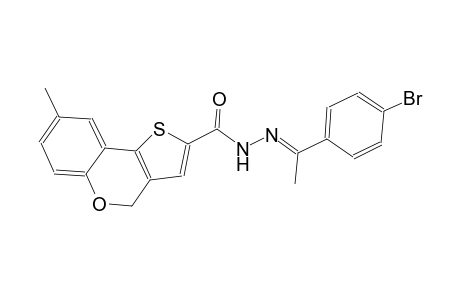 N'-[(E)-1-(4-bromophenyl)ethylidene]-8-methyl-4H-thieno[3,2-c]chromene-2-carbohydrazide