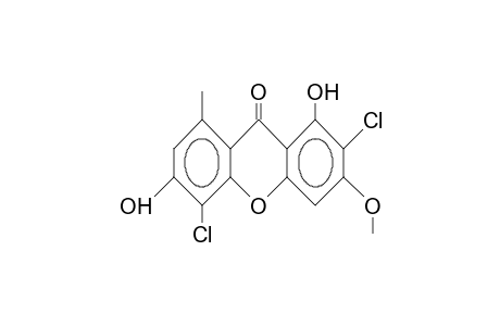 9H-Xanthen-9-one, 2,5-dichloro-1,6-dihydroxy-3-methoxy-8-methyl-