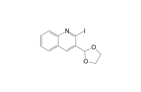 3-(1,3-dioxolan-2-yl)-2-iodanyl-quinoline