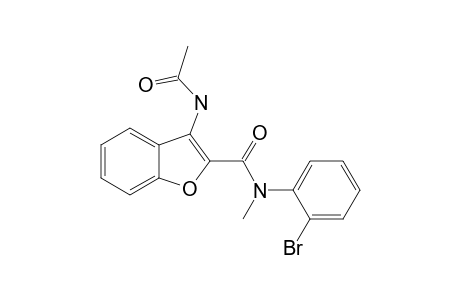 N-(2-BrOMOPHENYL)-2-METHYL-3-ACETYLAMINO-2-BENZOFURANCARBOXAMIDE