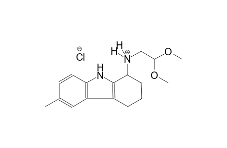 1H-carbazol-1-aminium, N-(2,2-dimethoxyethyl)-2,3,4,9-tetrahydro-6-methyl-, chloride