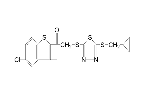 5-chloro-3-methylbenzo[b]thien-2-yl {{5-[(cyclopropylmethyl)thio]-1,3,4-thiadiazol-2-yl}thio}methyl ketone