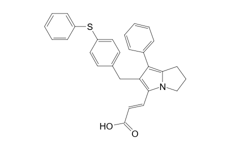 3-[6'-(4"-Phenylthiobenzyl)-7'-phenyl-2',3'-dihydro-1H-pyrrolizin-5'-yl]-acrylic acid