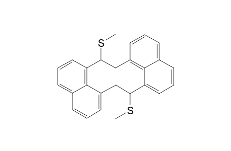 anti-7,8,15,16-tetrahydro-7,15-bis(methylthio)cyclodeca[1,2,3-de:6,7,8-d',e']dinaphthalene