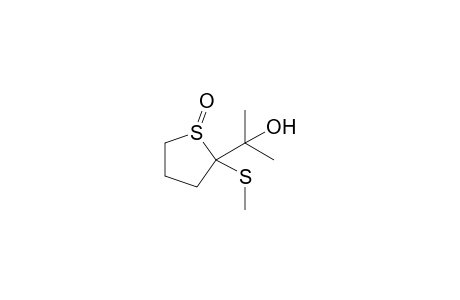(E)-2-(1-Hydroxy-1-methylethyl)-2-(methylthio)thiolane 1-oxide