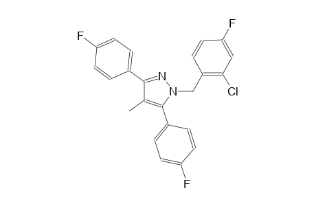 1-(2-chloro-4-fluorobenzyl)-3,5-bis(4-fluorophenyl)-4-methyl-1H-pyrazole