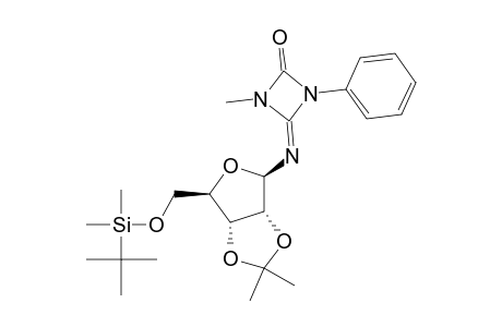 1,3-Diazetidin-2-one, 4-[[5-O-[(1,1-dimethylethyl)dimethylsilyl]-2,3-O-(1-methylethylidene)-.beta.-D-ribofuranosyl]imino]-1-methyl-3-phenyl-