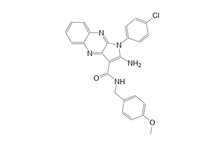 2-amino-1-(4-chlorophenyl)-N-(4-methoxybenzyl)-1H-pyrrolo[2,3-b]quinoxaline-3-carboxamide