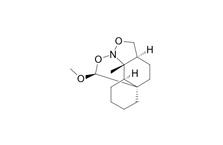 REL-(1R,6R,7R,11R,14S)-7-METHYL-14-METHOXY-8-AZA-9,15-TETRACYCLO-[6.5.2.0(1,6).0(7,11)]-TETRADECANE