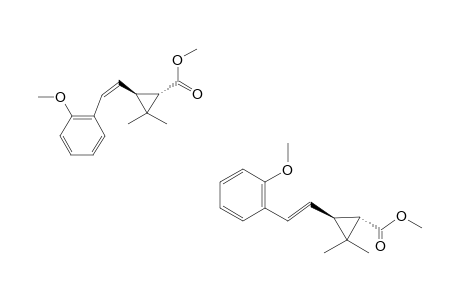 METHYL-(1S,3S)-3-[2-(2-METHOXYPHENYL)-ETHEN-1-YL]-2,2-DIMETHYLCYCLOPROPANE-1-CARBOXYLATE;MIXTURE