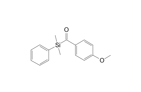 [(p-Methoxybenzoyl)dimethylphenyl]silane