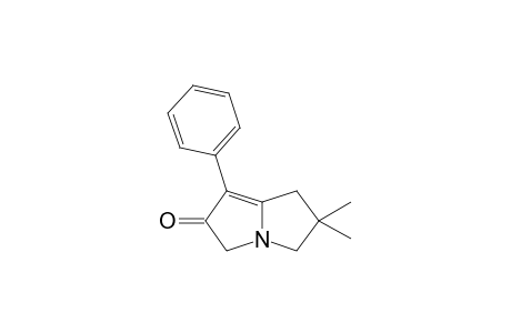 6,6-Dimethyl-1-phenyl-5,7-dihydro-3H-pyrrolizin-2-one