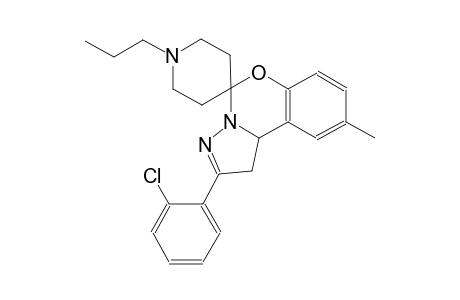 2-(2-chlorophenyl)-9-methyl-1'-propyl-1,10b-dihydrospiro[benzo[e]pyrazolo[1,5-c][1,3]oxazine-5,4'-piperidine]