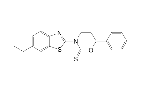 3-(6-Ethyl-benzothiazol-2-yl)-6-phenyl-[1,3]-oxazinane-2-thione