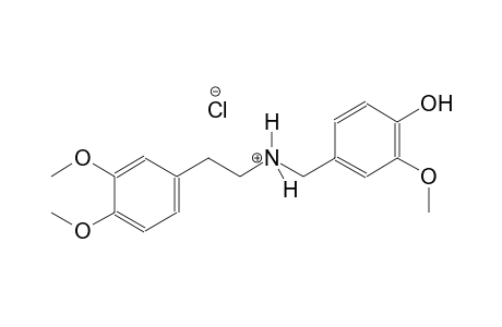 benzeneethanaminium, N-[(4-hydroxy-3-methoxyphenyl)methyl]-3,4-dimethoxy-, chloride