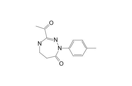 3-ACETYL-1-(4-METHYLPHENYL)-1,4,5,6-TETRAHYDRO-1-H-1,2,4-TRIAZEPIN-7-ONE
