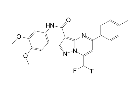 7-(difluoromethyl)-N-(3,4-dimethoxyphenyl)-5-(4-methylphenyl)pyrazolo[1,5-a]pyrimidine-3-carboxamide