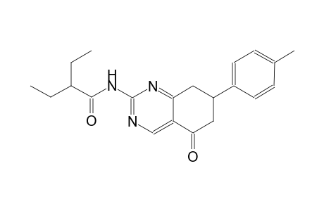 2-ethyl-N-[7-(4-methylphenyl)-5-oxo-5,6,7,8-tetrahydro-2-quinazolinyl]butanamide