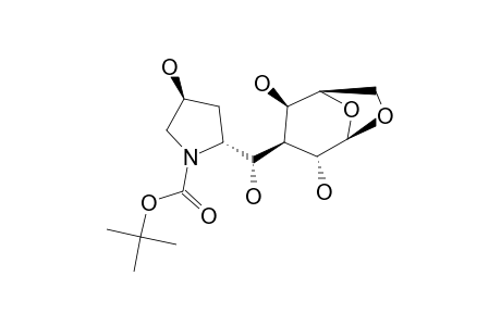 1,6-ANHYDRO-3-DEOXY-3-[(1'R)-N-TERT.-BUTYLOXYCARBONYL-2',3',5'-TRIDEOXY-2',5'-IMINO-L-ERYTHRO-PENTITOL-1'-C-YL]-BETA-D-GALACTOPYRANOSE