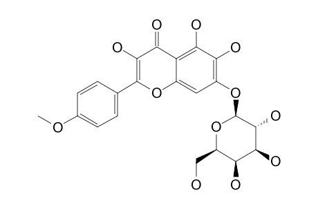 3,5,6-TRIHYDROXY-4'-METHOXYFLAVONE-7-BETA-D-GALACTOPYRANOSIDE