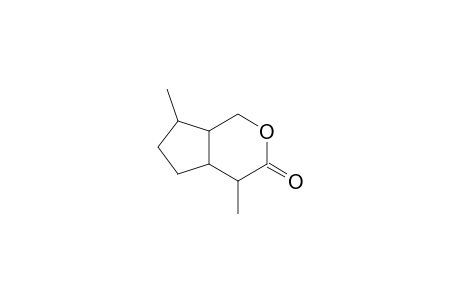 Cyclopenta(c)pyran-3(1H)-one, hexahydro-4,7-dimethyl-