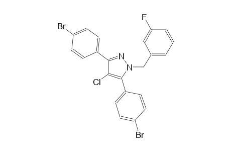 3,5-bis(4-bromophenyl)-4-chloro-1-(3-fluorobenzyl)-1H-pyrazole