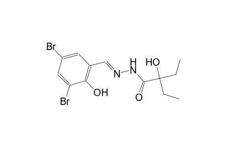 N'-[(E)-(3,5-dibromo-2-hydroxyphenyl)methylidene]-2-ethyl-2-hydroxybutanohydrazide