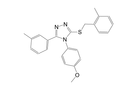 4-(4-methoxyphenyl)-3-[(2-methylbenzyl)sulfanyl]-5-(3-methylphenyl)-4H-1,2,4-triazole
