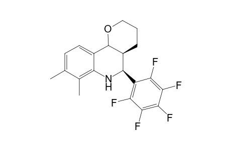 (4aS,5S)-7,8-Dimethyl-5-pentafluorophenyl-3,4,4a,5,6,10b-hexahydro-2H-pyrano[3,2-c]quinoline
