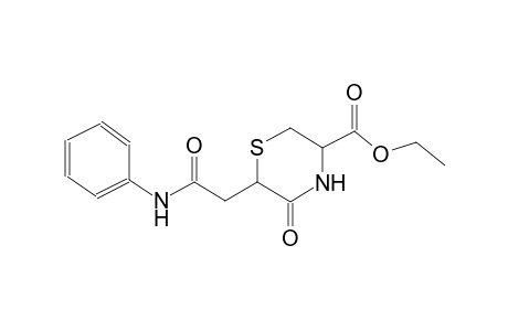 ethyl 6-(2-anilino-2-oxoethyl)-5-oxo-3-thiomorpholinecarboxylate