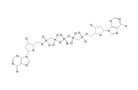 DI-2'-DEOXYADENOSINE_5',5''-P-(1),P-(5),ALPHA,BETA-METHYLENE-DELTA,EPSILON-METHYLENE-PENTAPHOSPHATE-GAMMA-BORANO