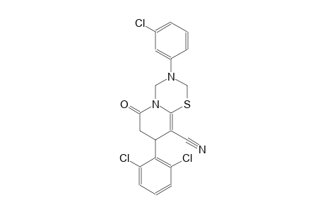 2H,6H-pyrido[2,1-b][1,3,5]thiadiazine-9-carbonitrile, 3-(3-chlorophenyl)-8-(2,6-dichlorophenyl)-3,4,7,8-tetrahydro-6-oxo-