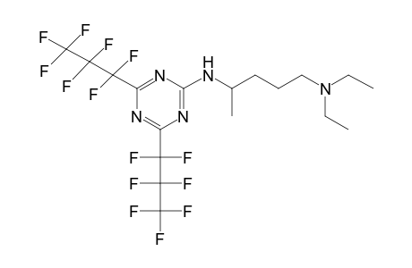 2-[5-Diethylamino-2-pentylamino]-4,6-bis[perfluoropropyl]-1,3,5-triazine sulfamate