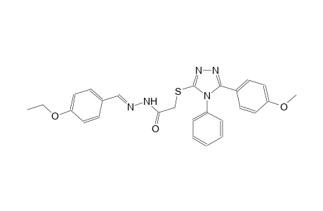 acetic acid, [[5-(4-methoxyphenyl)-4-phenyl-4H-1,2,4-triazol-3-yl]thio]-, 2-[(E)-(4-ethoxyphenyl)methylidene]hydrazide