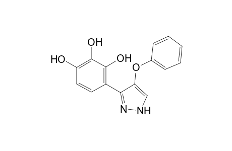 Benzene-1,2,3-triol, 4-(4-phenoxy-1H-pyrazol-3-yl)-