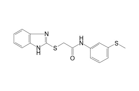 Acetamide, 2-(1H-benzoimidazol-2-ylsulfanyl)-N-(3-methylsulfanylphenyl)-
