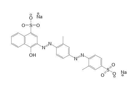 4-hydroxy-3-{{4-[(4-sulfo-o-tolyl)azo]-o-tolyl}azo}1-naphalenesulfonic acid, disodium salt