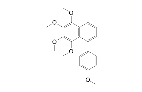 1,2,3,4-Tetramethoxy-5-(4-methoxyphenyl)naphthalene
