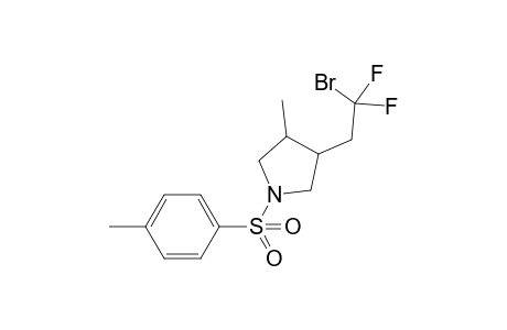 3-(2-Bromo-2,2-difluoroethyl)-4-methyl-1-tosylpyrrolidine