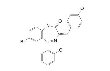 7-Bromo-5-(2-chloro-phenyl)-3-(4-methoxy-benzylidene)-1,3-dihydro-benzo[E][1,4]diazepin-2-one