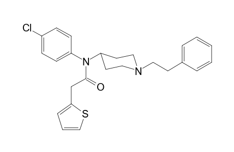 N-4-Chlorophenyl-N-[1-(2-phenylethyl)piperidin-4-yl]-2-(thiophen-2-yl)acetamide