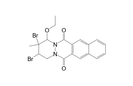 2-Methyl-1-ethoxy-2,3-dibromo-1,2,3,4,6,13-hexahydrobenzo[g]pyridazino[1,2-b]phthalazine-6,13-dione isomer