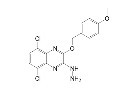 5,8-Dichloro-2-hydrazino-3-(p-methoxybenzyloxy)quinoxaline