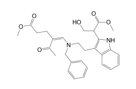 N-Benzyl-N-[2-[2-[2-hydroxy-1-(methoxycarbonyl)ethyl]indol-3-yl]ethyl]-N-[2-acetyl-4-(methoxycarbonyl)butenyl]amine