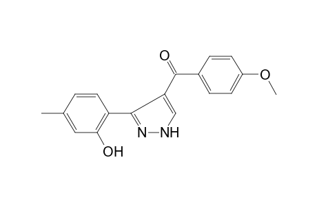 [3-(2-Hydroxy-4-methyl-phenyl)-1H-pyrazol-4-yl]-(4-methoxy-phenyl)-methanone