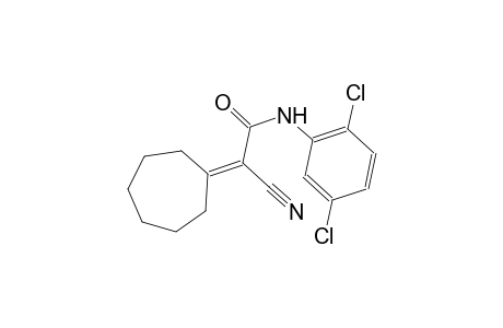 2-cyano-2-cycloheptylidene-N-(2,5-dichlorophenyl)acetamide