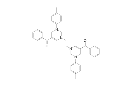 1,2-Bis(5-benzoyl-3-(p-tolyl)-1,2,3,4-tetrahydropyrimidin-1-yl)-ethane